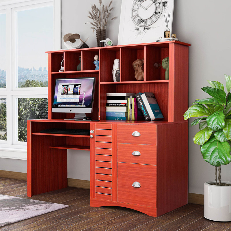 Red Barrel Studio® Desk with Hutch Wayfair